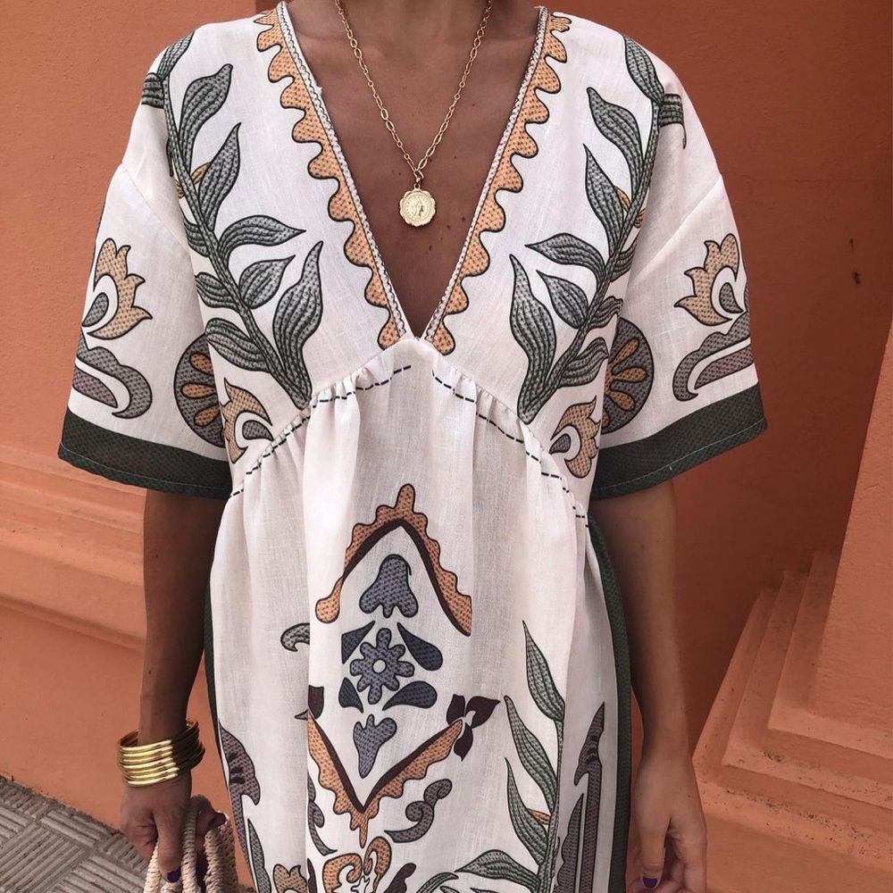 NWT Boho patterned Short dress